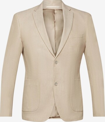 Coupe regular Veste de costume ESPRIT en beige : devant