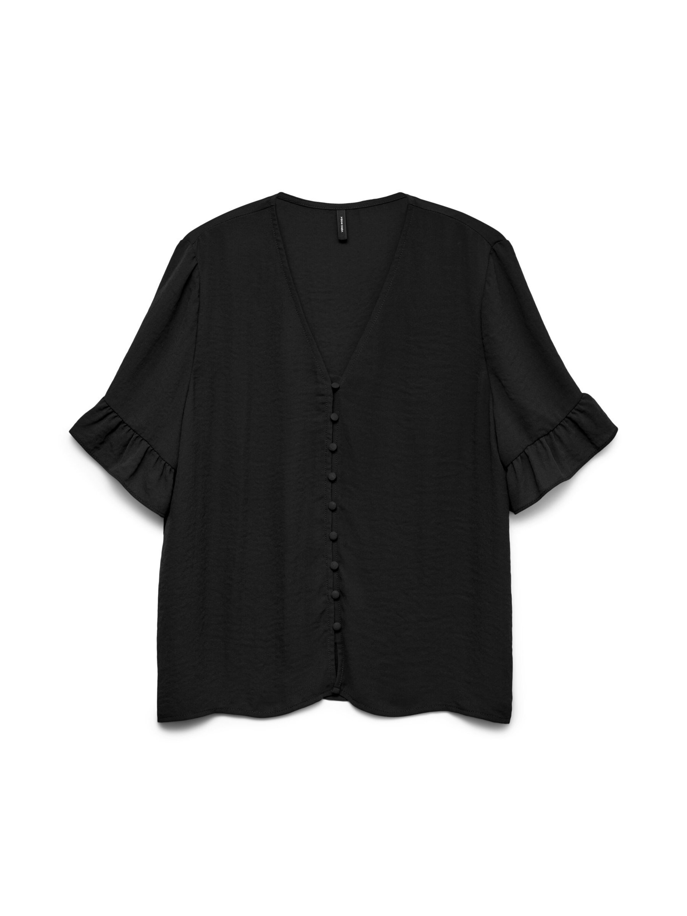 Vero Moda Curve Blouse in Black: front