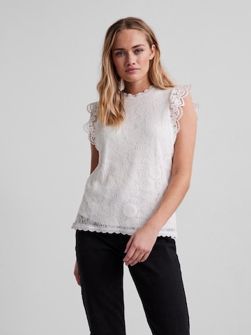 PIECES - Blusa 'Olline' en blanco: frente