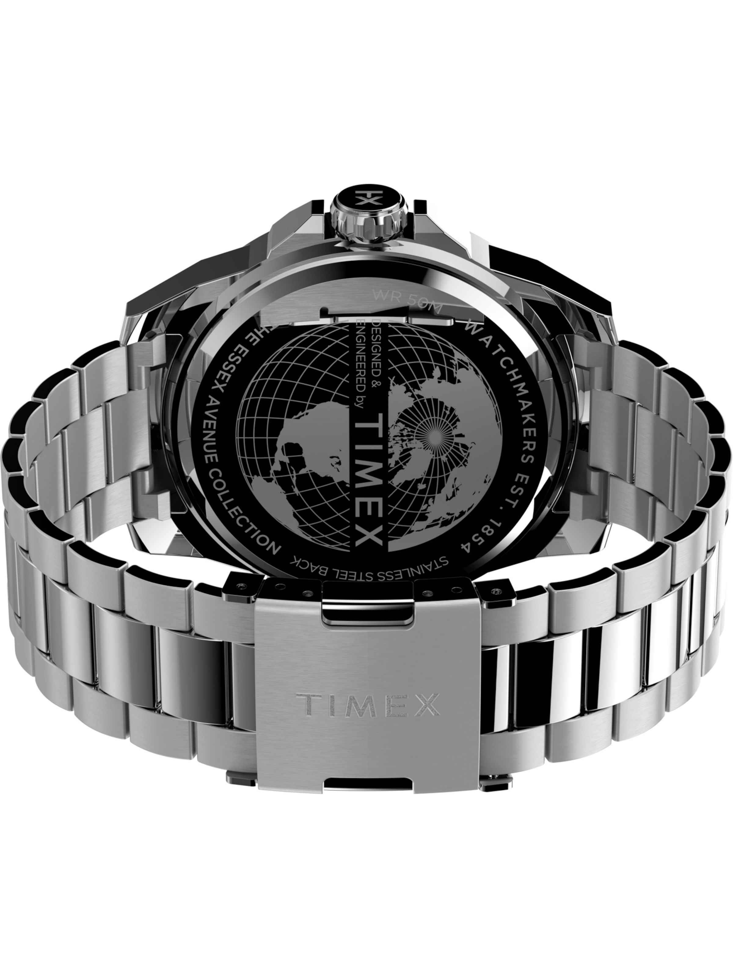 TIMEX Analogt ur 'Essex Avenue' i sølv