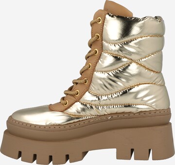 BRONX - Botines con cordones 'Evi-Ann' en beige