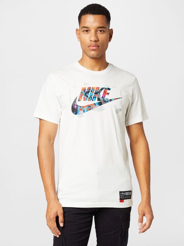 Nike Sportswear Тениска в бяло: отпред