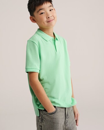 WE Fashion Тениска в зелено: отпред