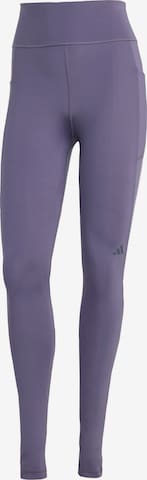ADIDAS PERFORMANCE - Skinny Pantalón deportivo 'Own The Run' en lila: frente