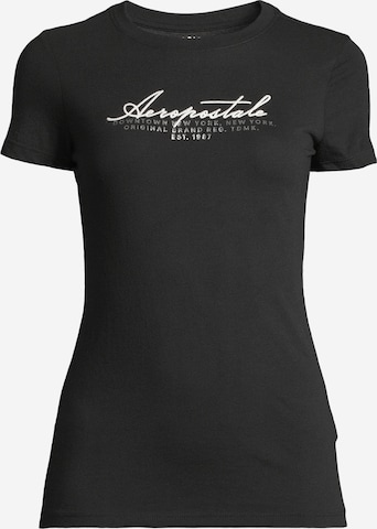 AÉROPOSTALE Shirt 'JULY' in Black: front