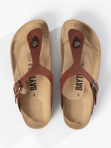 Tongs 'MERCURE' Bayton en marron