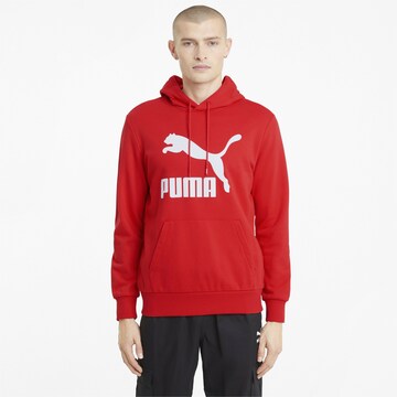 PUMA Sweatshirt 'Classics' in Rood: voorkant