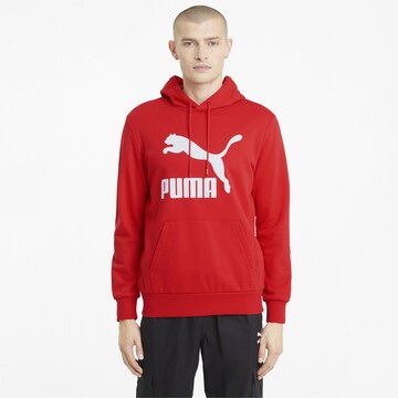 Sweat-shirt 'Classics' PUMA en rouge : devant