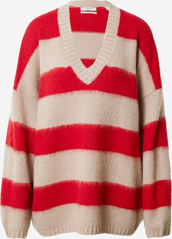AllSaints Oversize sveter - ružová: predná strana