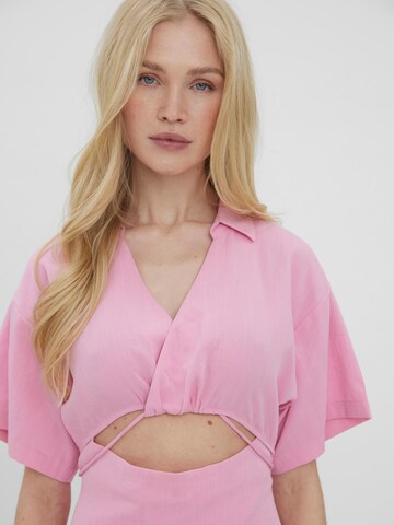 VERO MODA Košilové šaty 'Regitze' – pink