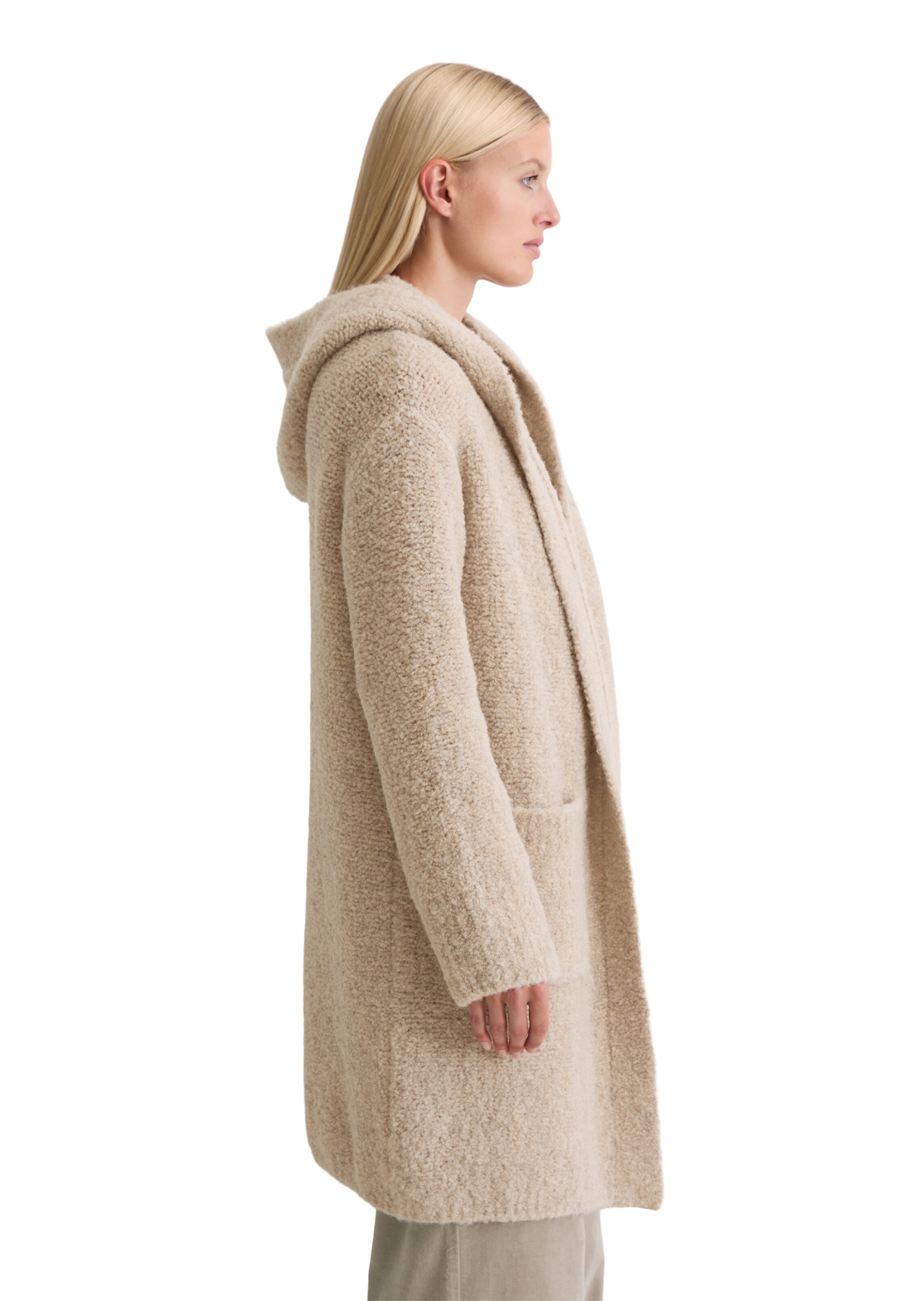 Marc O'Polo Gebreide mantel in Grijs