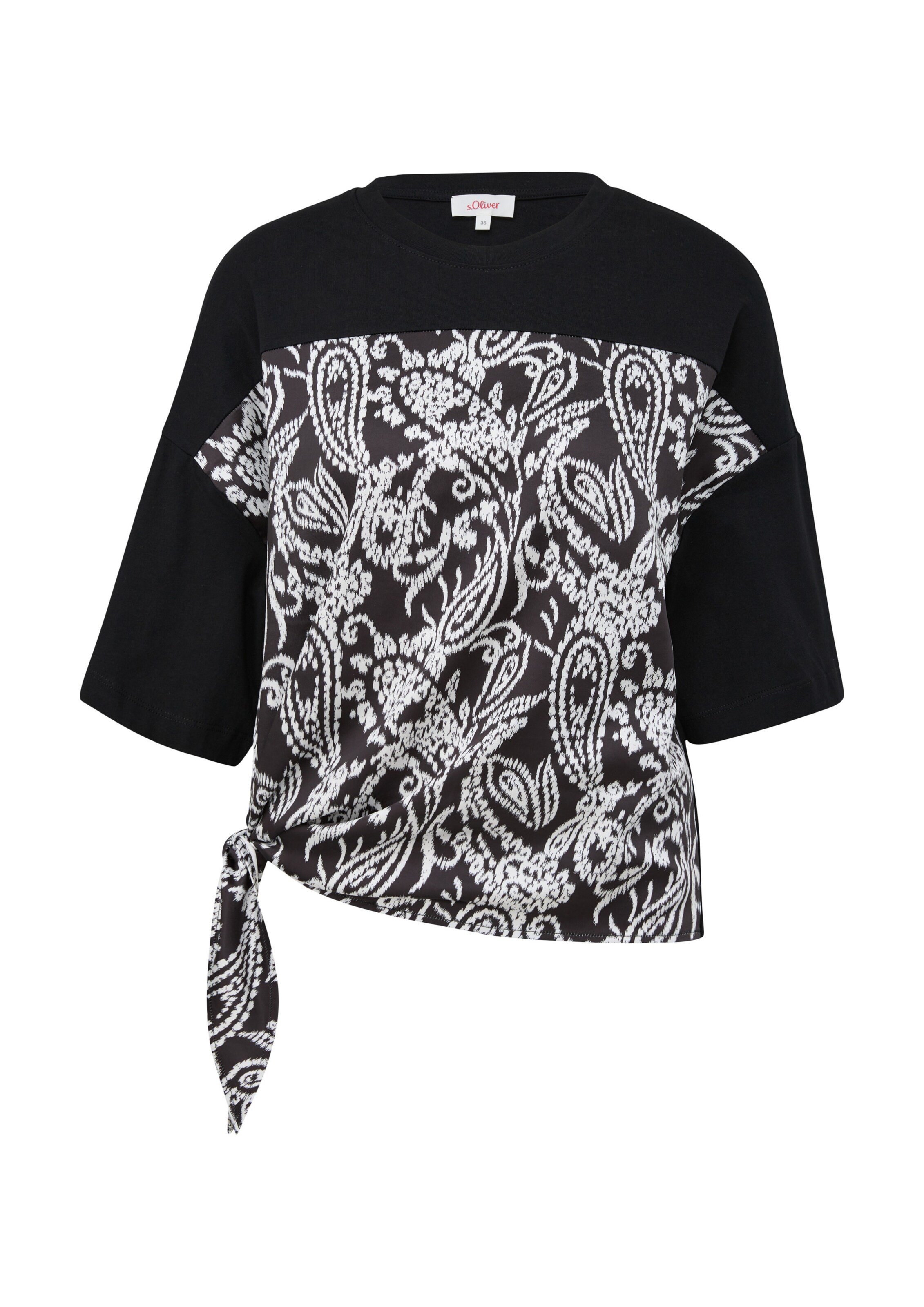 s.Oliver Shirt in Schwarz: Vorderseite