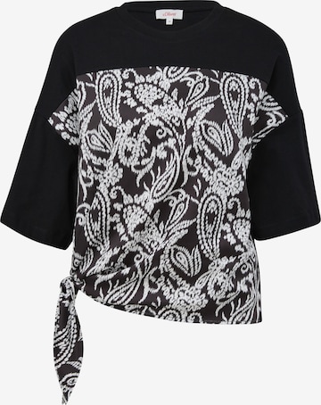 s.Oliver Shirt in Schwarz: Vorderseite