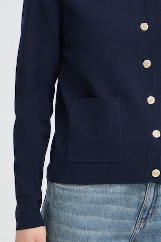 Cardigan 'SARA' Pulz en bleu