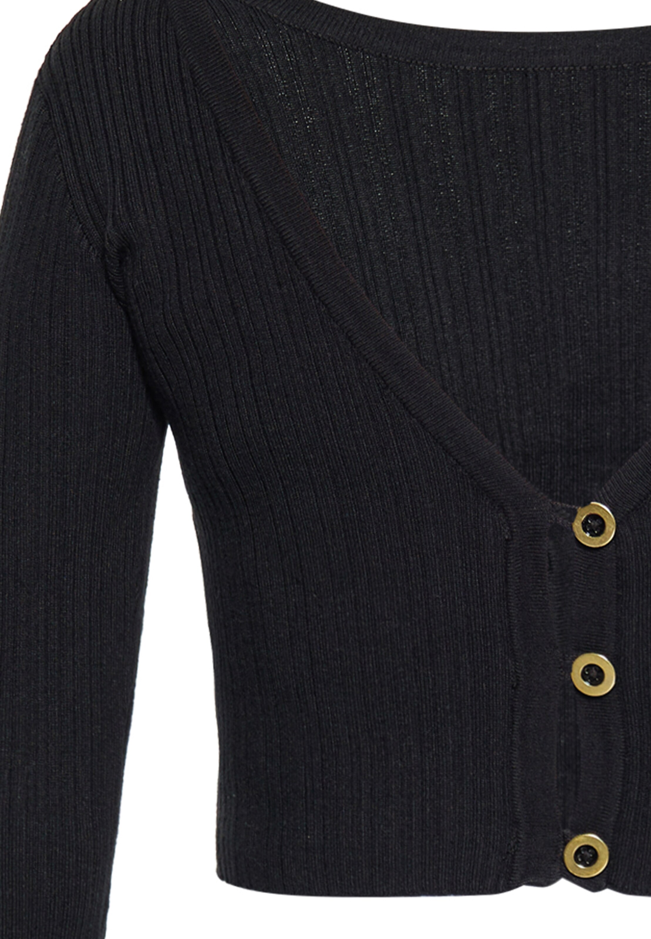 NAEMI Pletena jopa | črna barva