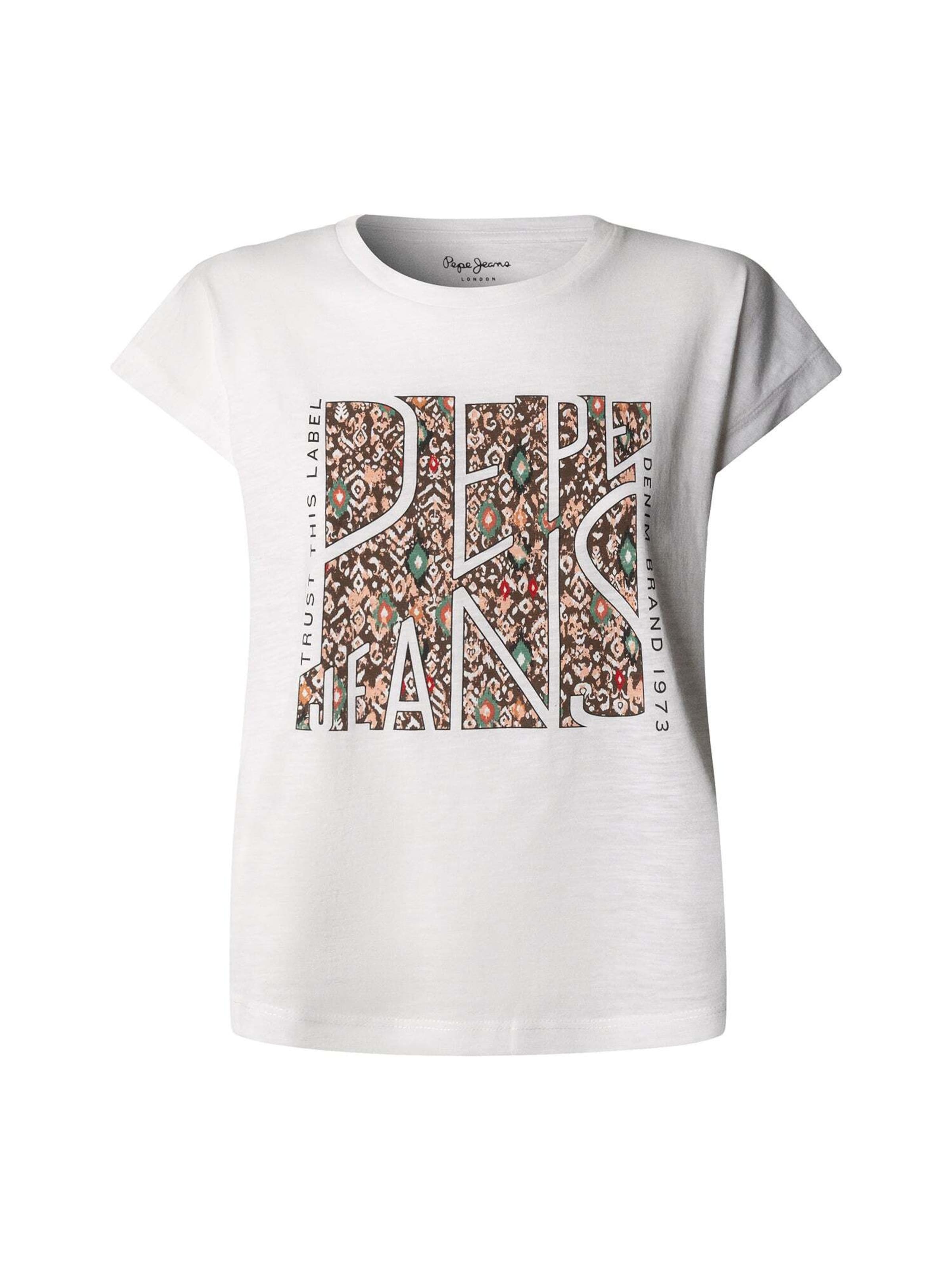 Pepe Jeans Shirt 'Lauren' in Wit: voorkant