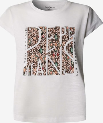 Maglietta 'Lauren' di Pepe Jeans in bianco: frontale