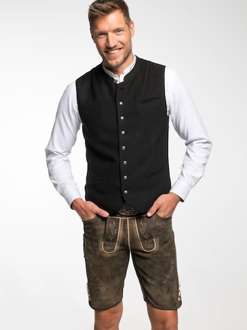 Gilet folklorique 'England' SPIETH & WENSKY en noir : devant