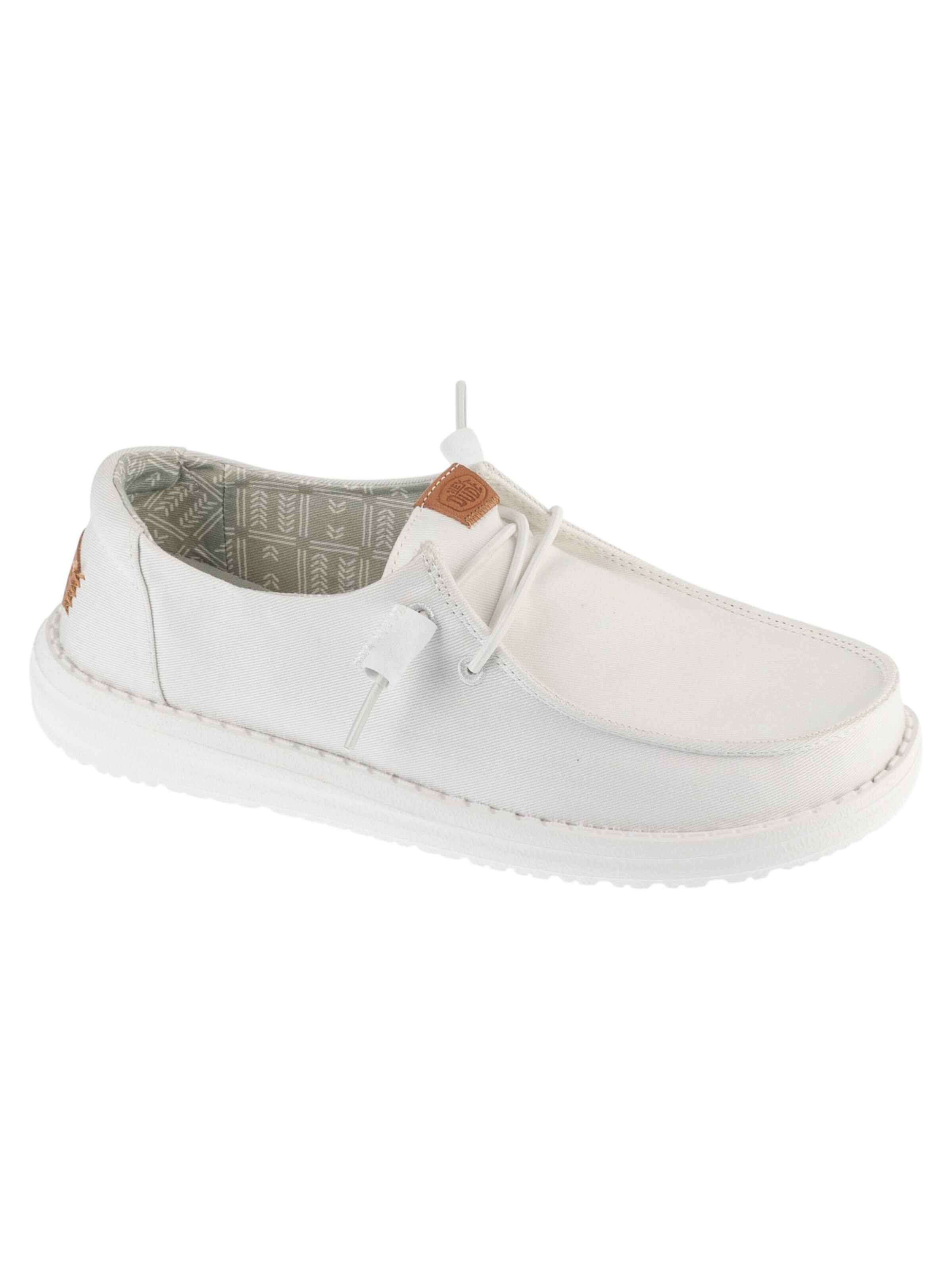 HEY DUDE Moccasins 'Hey Dude Wendy Stretch Canvas' in White: front