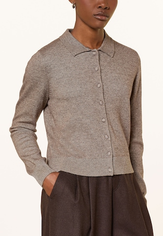 darling harbour Knit Cardigan in Beige: front