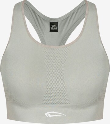 Smilodox Bustier Sporttop ' May ' in Grijs: voorkant