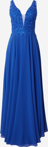 Robe de soirée LUXUAR en bleu : devant