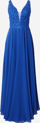 Robe de soirée LUXUAR en bleu : devant