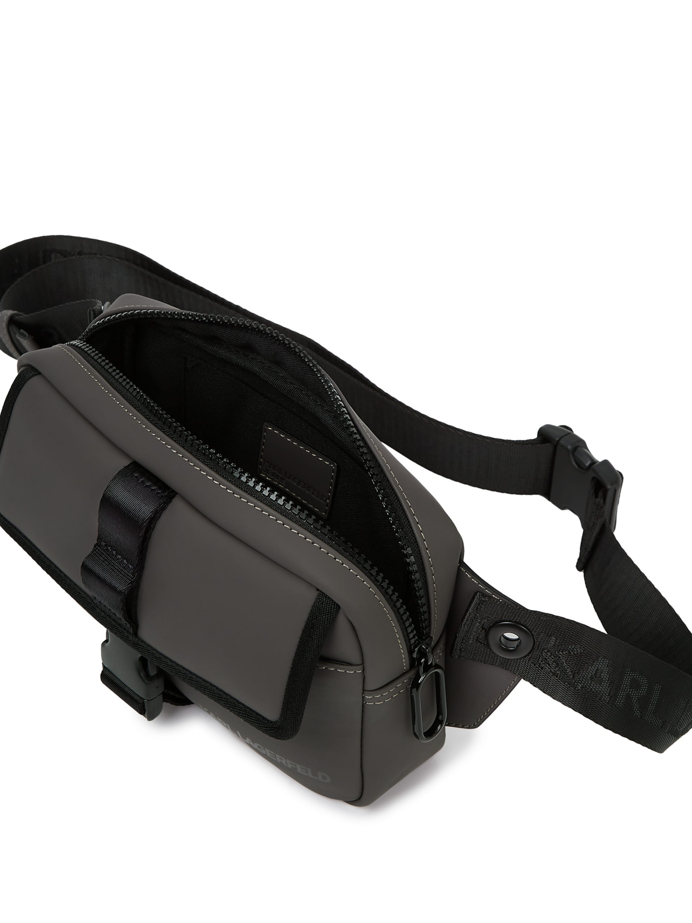 KARL LAGERFELD JEANS - Bolsa de cintura 'Coated' em cinzento