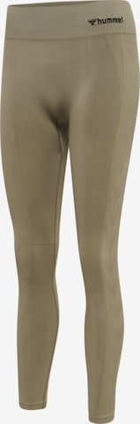 Skinny Pantalon de sport Hummel en vert