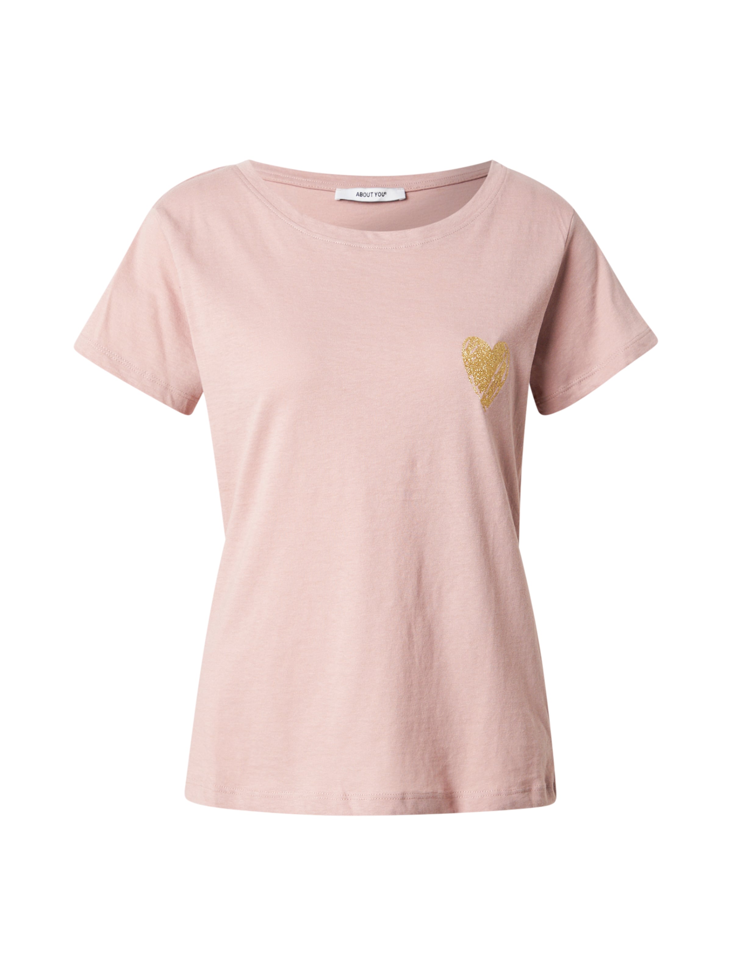 ABOUT YOU T-shirt 'Maggie' i rosa: framsida