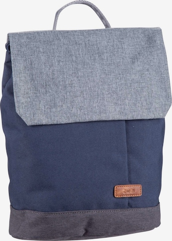 ZWEI Backpack 'Benno BE130' in Blue: front