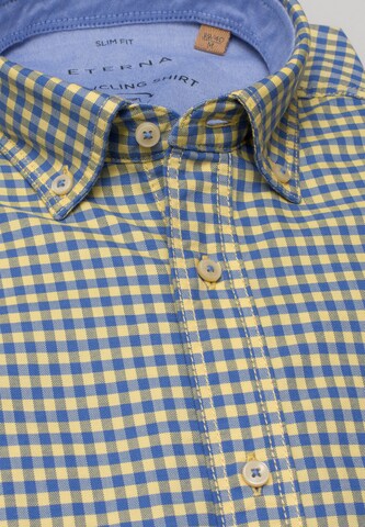 ETERNA - Slim Fit Camisa em amarelo