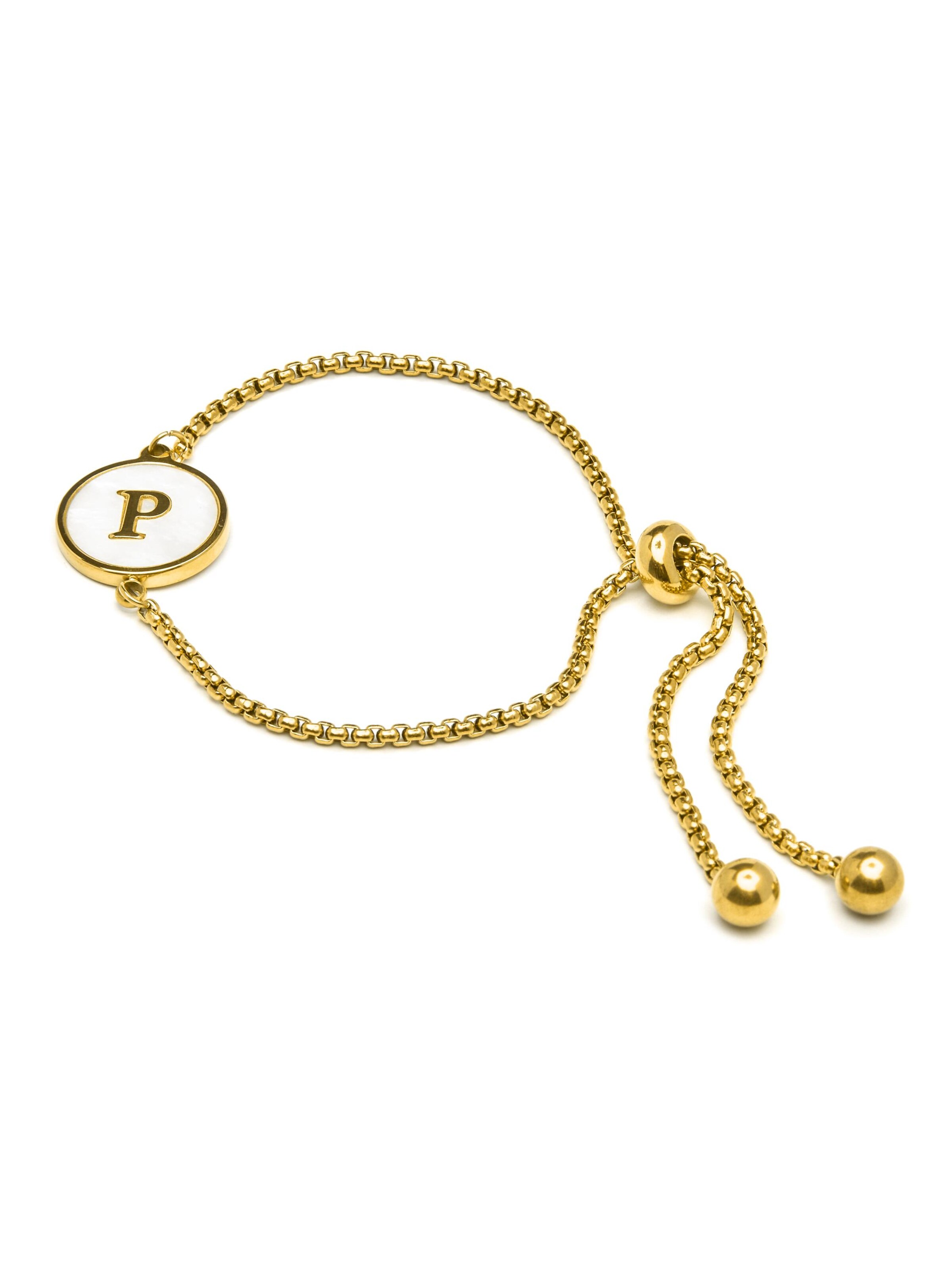 Luxenter - Pulsera 'Alphabet' en oro