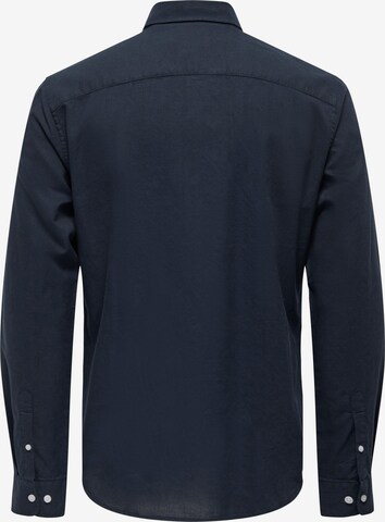 Only & Sons Slim fit Overhemd 'Alvaro' in Blauw