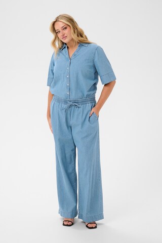 KAFFE CURVE - Loosefit Pantalón 'Jada' en azul