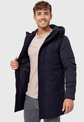 INDICODE JEANS Winterparka 'Ontario' in Blau: Vorderseite