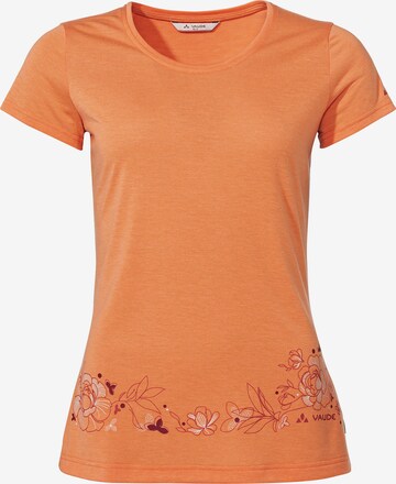 VAUDE Functioneel shirt 'Skomer' in Oranje: voorkant