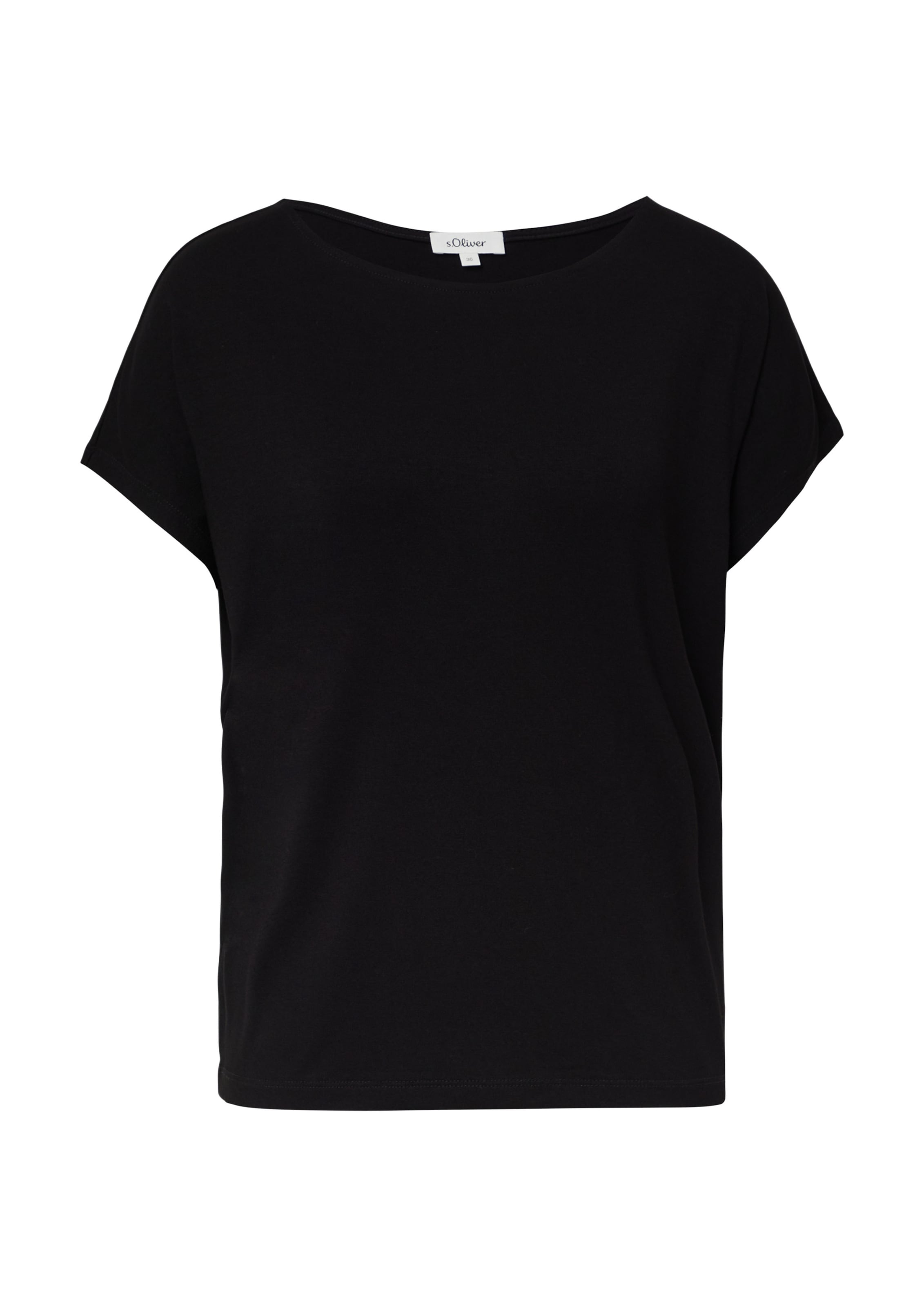 T-shirt s.Oliver en noir : devant