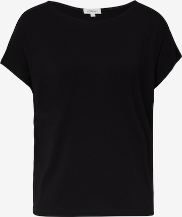 T-shirt s.Oliver en noir : devant