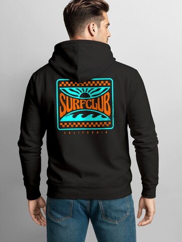 Neverless Sweatshirt 'surf-club' in Black