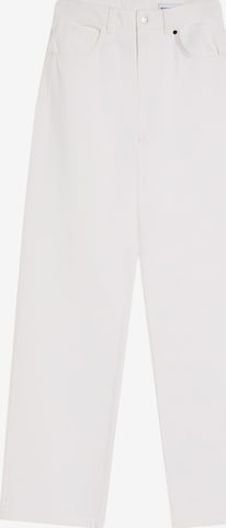 Bershka Wide leg Jeans i beige: framsida