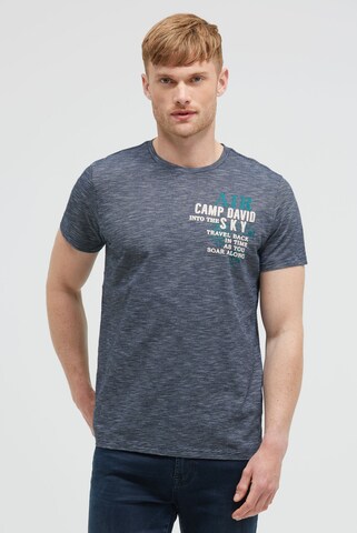 CAMP DAVID Shirt in Blue: front