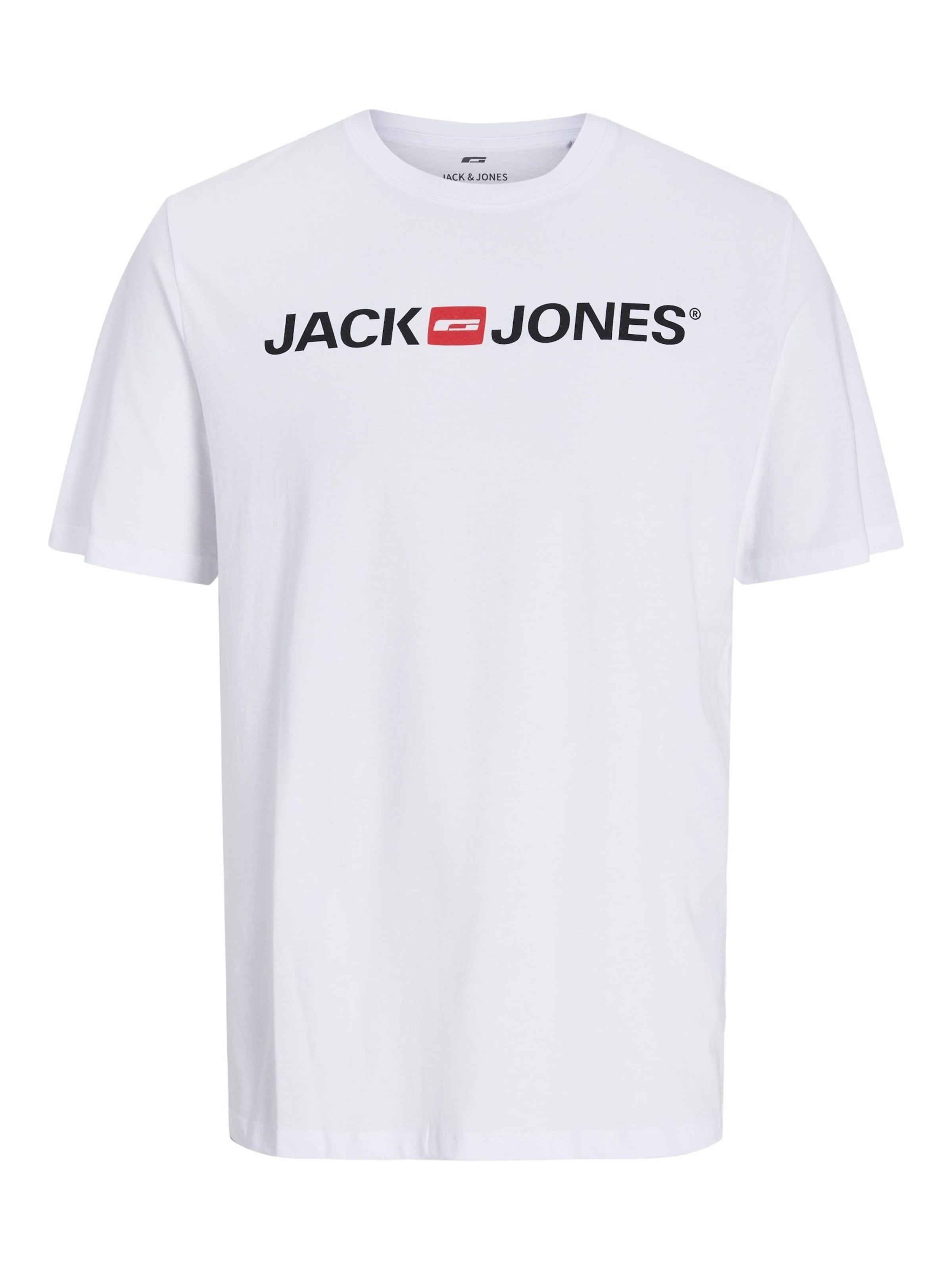 balts JACK & JONES T-Krekls 'Essentials': no priekšpuses