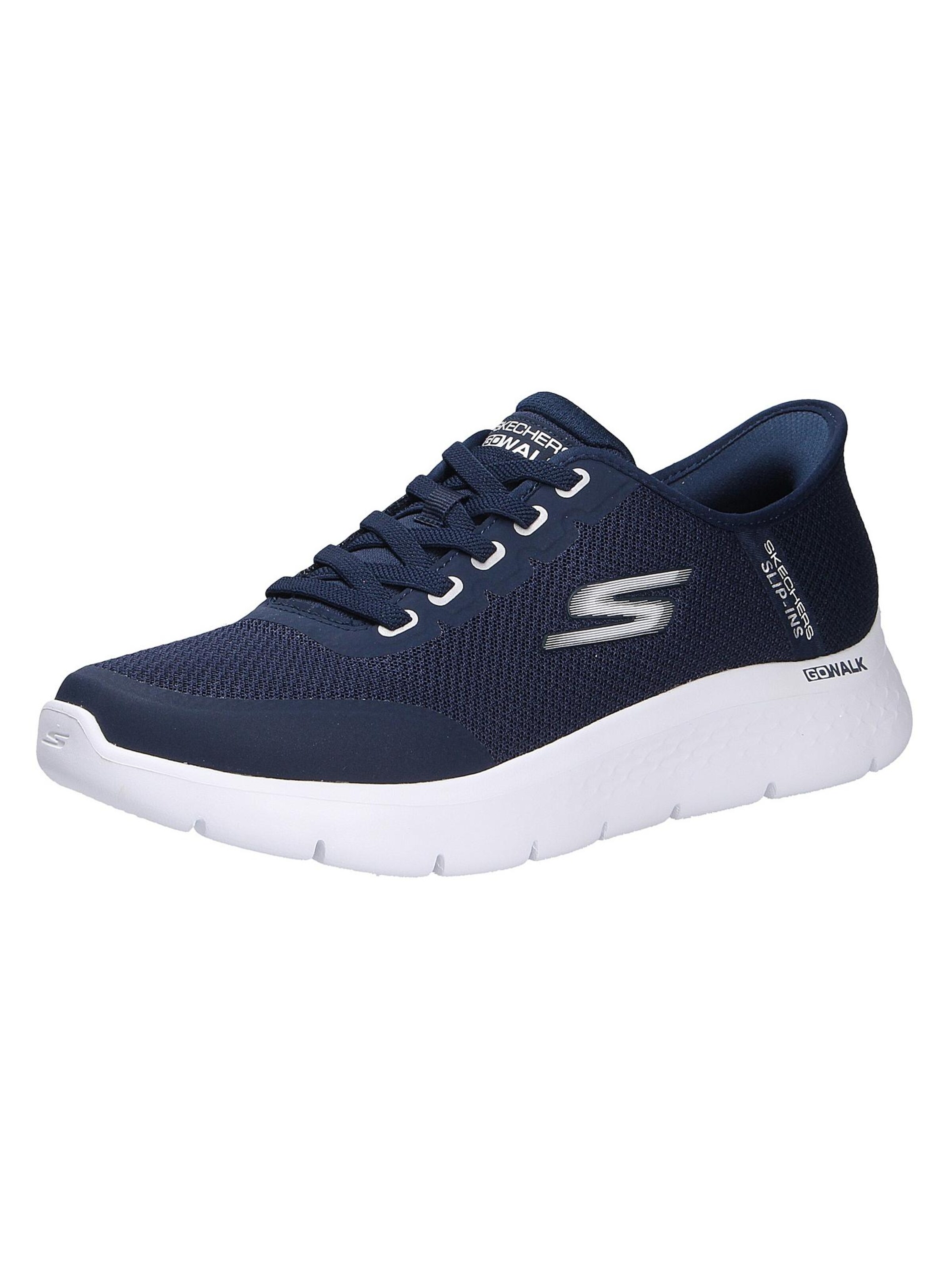 SKECHERS Platform trainers 'GO WALK' in Blue: front