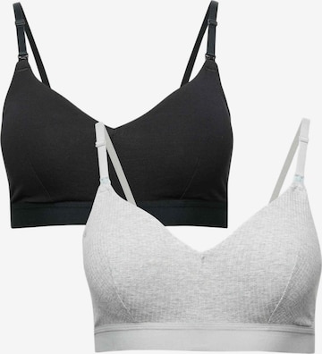 Bustier Soutien-gorge d’allaitement Marks & Spencer en gris : devant