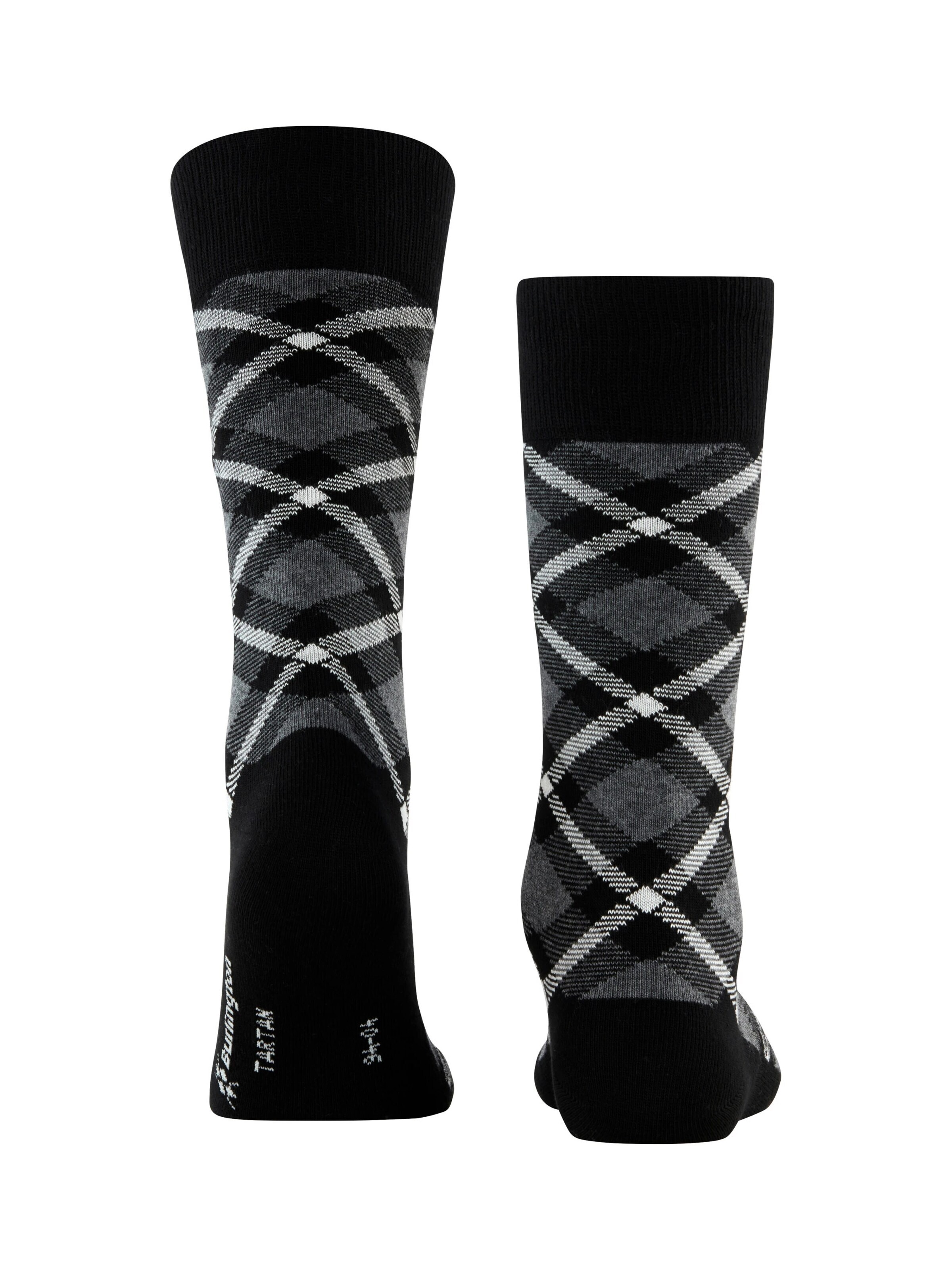 BURLINGTON Socks 'Tartan' in Black