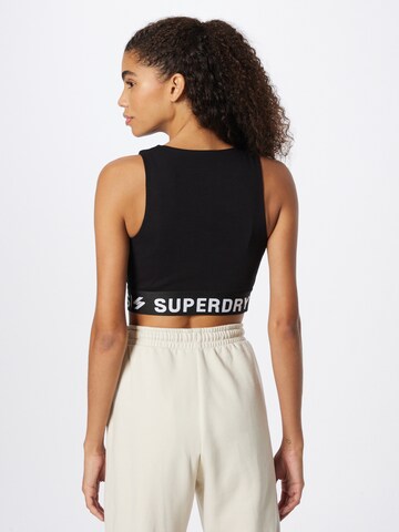 Superdry Bustier Sport bh in Zwart