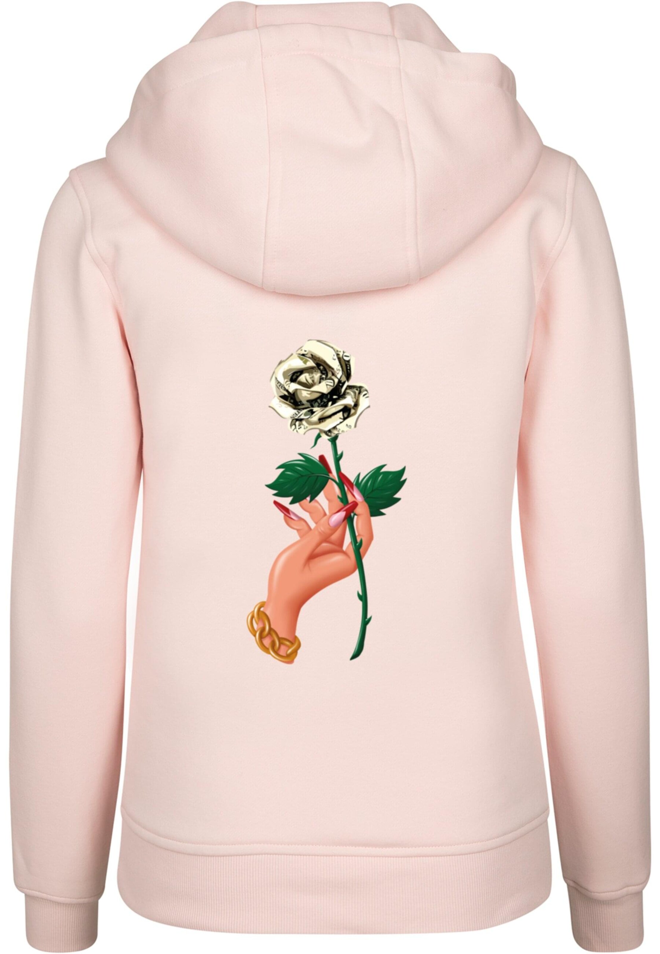 Mister Tee Sweatshirt 'Love Is Blind Love Is Cruel' in Pink