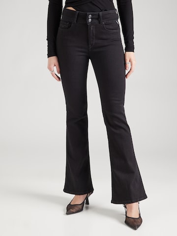 REPLAY Flared Jeans 'NEWLUZ' in Black: front