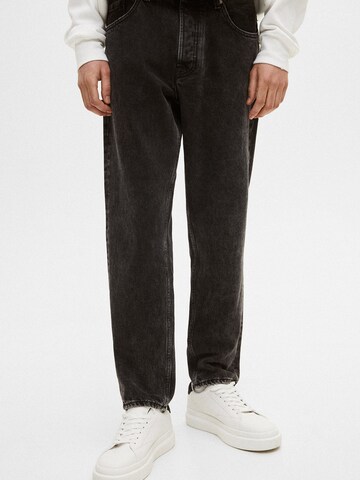 Pull&Bear Loosefit Jeans in Grijs: voorkant